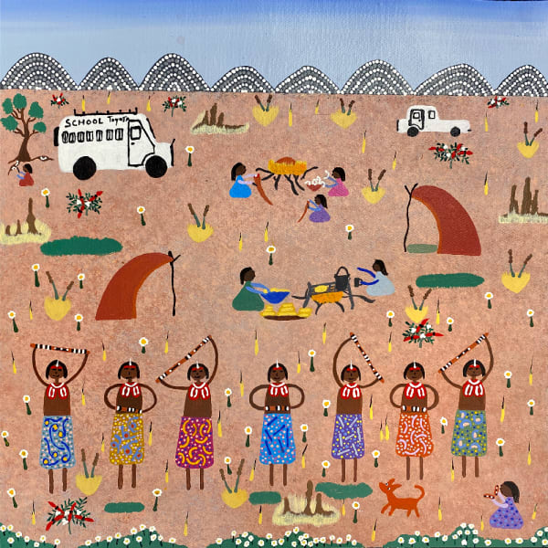 Girls dancing after school by Evelyn Daniels, 2025