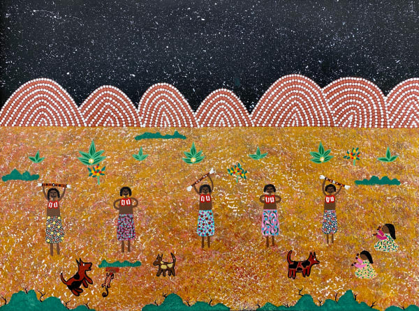 Girls Dancing After School All The Way Into The Night by Evelyn Daniels