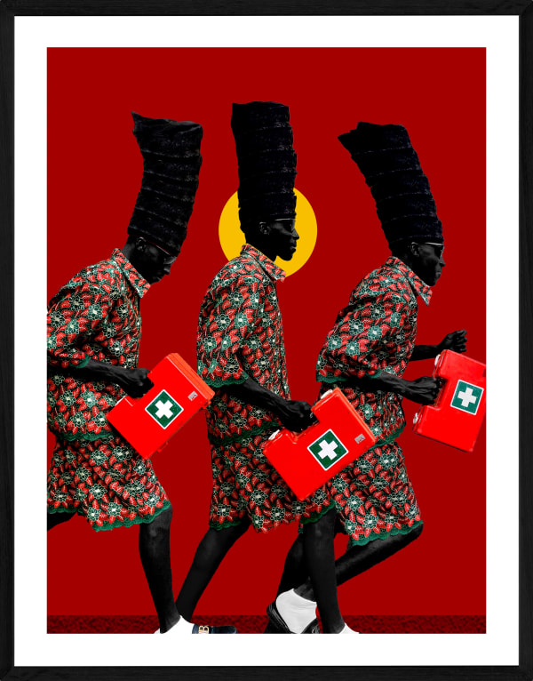 Sanjo Lawal Coming to your aid, my brother, 2025 Glycée print, fine art paper, 310g 50 x 70 cm Edition of 10 plus 2 artist's proofs (Edition record)