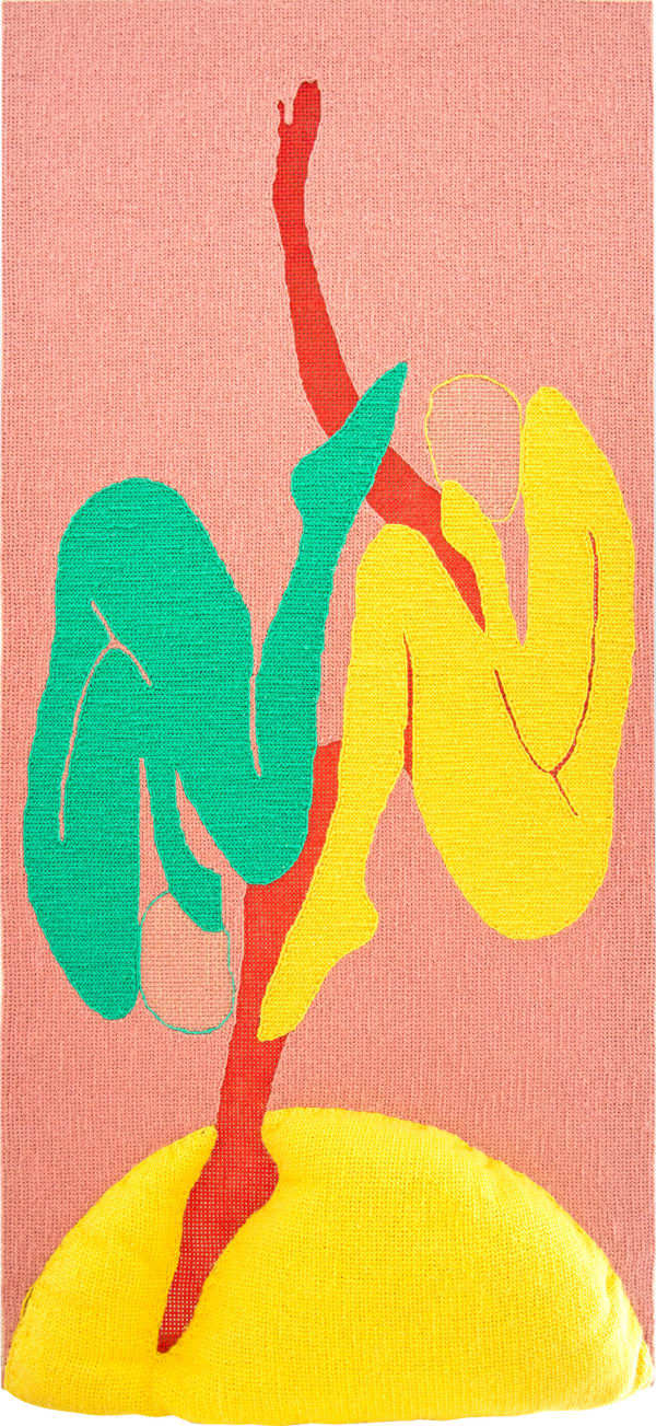Susana Cereja Hefesta, 2024 Tapestry in Arraiolos stitch, painting on burlap 170 x 80 cm