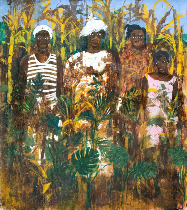 René Tavares Ladies of Themselves, 2024 Oil, pigment, charcoal and acrylic on canvas 182 x 162 cm