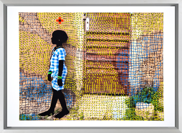 Saïdou Dicko La Vichyssoise de Ouaga, 2019 Hand painted on photography,and digital collage without retouching. Archival Pigment Print on Hahnemühle Fine Art Baryta 325gr. 40 x 60 cm; 53 x 73 cm (framed)
