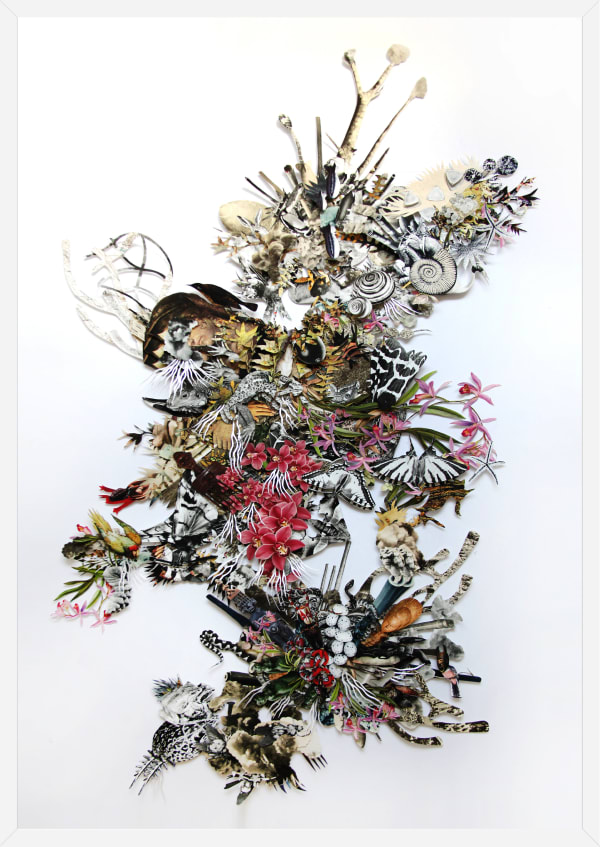 Barbara Wildenboer Provenance II, 2022 Hand cut sculptural collage 180 x 120 x 6 cm