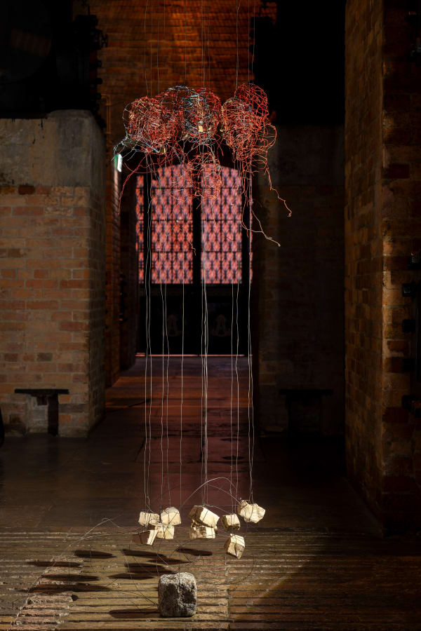 Eduardo Malé Corpos Marginalizados, 2019 Burnt wire Variable Dimensions