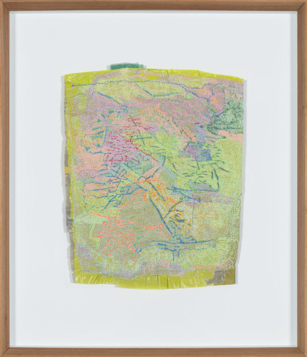 Amy Rusch, Blue book passages - Trails of tail light, 2024