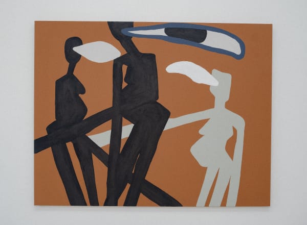 Lulama Wolf Mmelle Ha O Sa Batla, 2023 180 x 140 cm Acrylic and sand on canvas