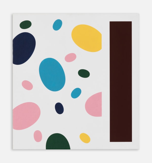 Thomas Wachholz Untitled, 2022 40 x 37 x 2.5 cm Acrylic and red phosphorus on canvas