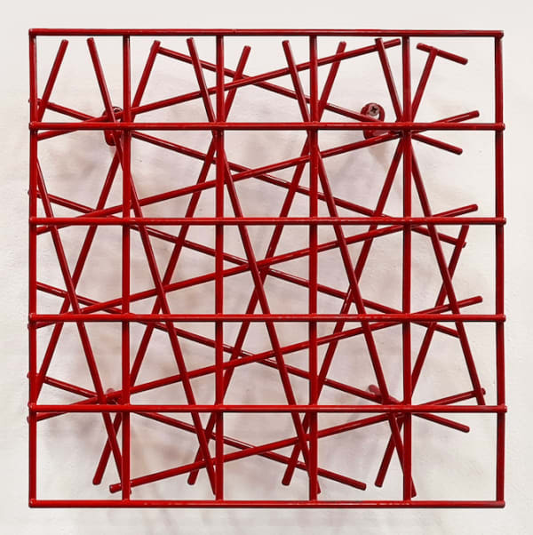 Gaelen Pinnock Nest #5, 2022 25,5 x 25,5 x 4 cm Steel with polymer resin coating