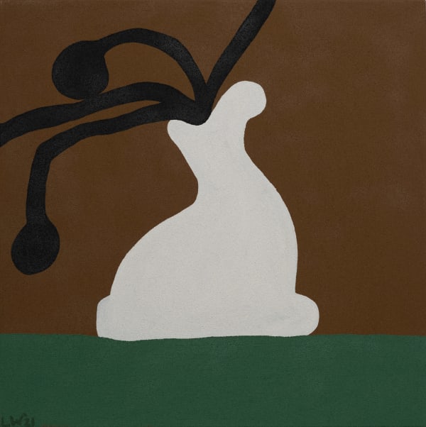 Lulama Wolf Is this still life? IX (imbiza), 2022 80 x 80 cm Acrylic and sand on canvas