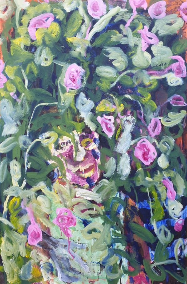 Nyasha Marovatsanga Living in the Shadows, 2021 100 x 65 x 2.7 cm Oil on canvas