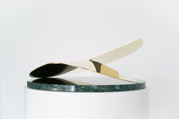 Abdus Salaam Fall to Rise , 2023 43 x 19 cm Brass and Stone