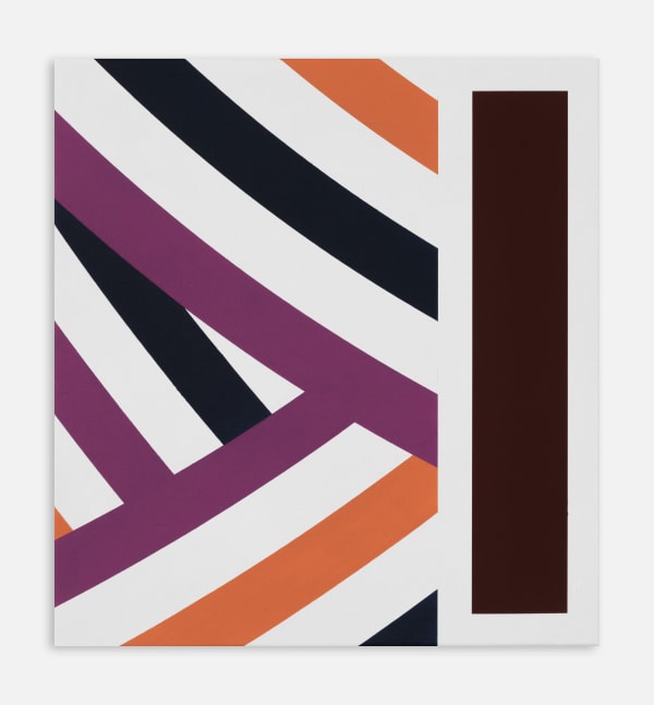 Thomas Wachholz Untitled, 2022 40 x 37 x 2.5 cm Crated: 60 x 60 x 10 cm, 7.2kgs Acrylic and red phosphorus on canvas