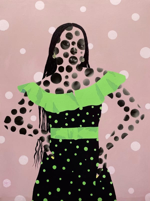Talut Kareem Lemonade, 2021 122 x 91 x 2.5 cm Charcoal and acrylic on canvas