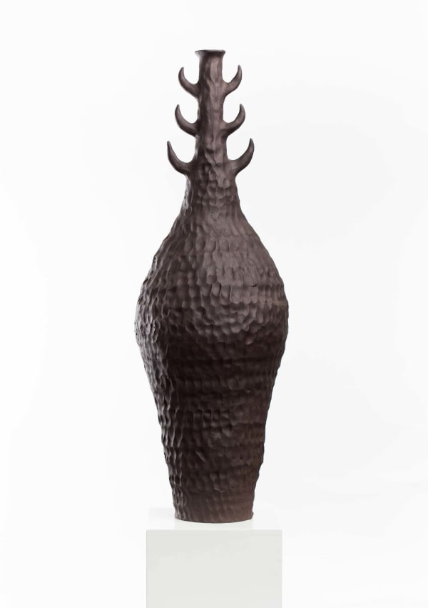 Karlien van Rooyen Tree of Life, 2023 74 x 26 x 26cm High fired manganese stoneware
