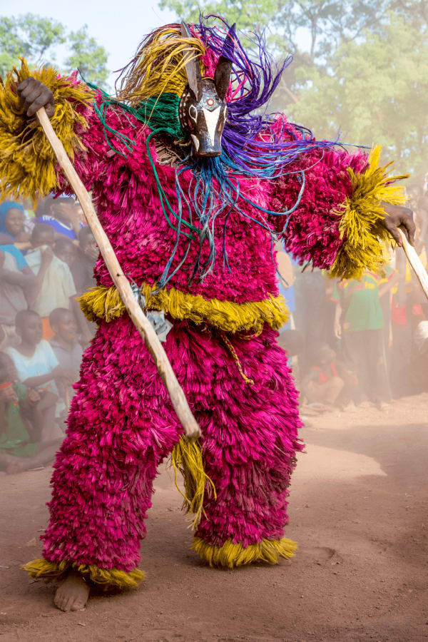 Carol Beckwith and Angela Fisher, Raffia Animal Mask, Burkina Faso, 2014