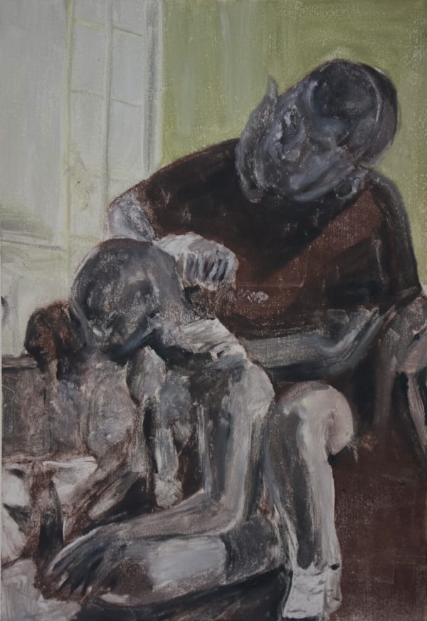 Kay-Leigh Fisher Speculations on Belonging IV, 2025 Paper size - 35 x 50 cm Plate size - 29.7 x 21 cm Oil based monotype on Fabriano paper