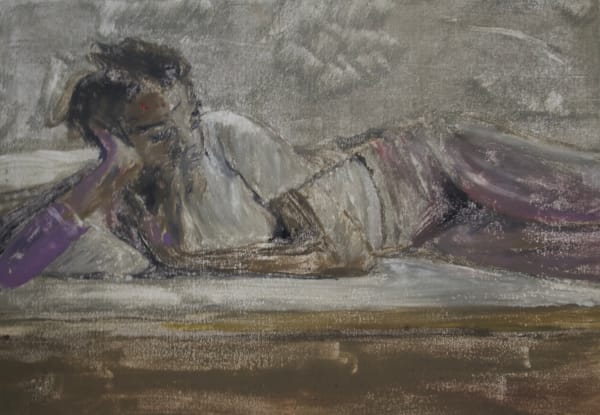 Kay-Leigh Fisher Speculations on Belonging III, 2025 Paper size - 35 x 25 cm Plate size - 21 x 14.7 cm Oil based monotype on Fabriano paper