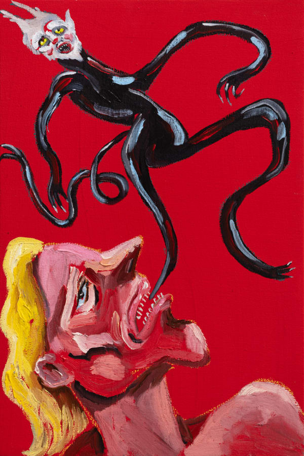 Dominique Cheminais The Demon Escapes “study”, 2023 60 x 40 Oil on canvas