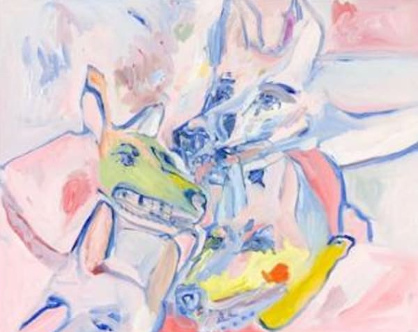 Emily Rae Smith Labuschagne Sheep in Wolfskins, 2024 58 x 47 cm Oil on panel