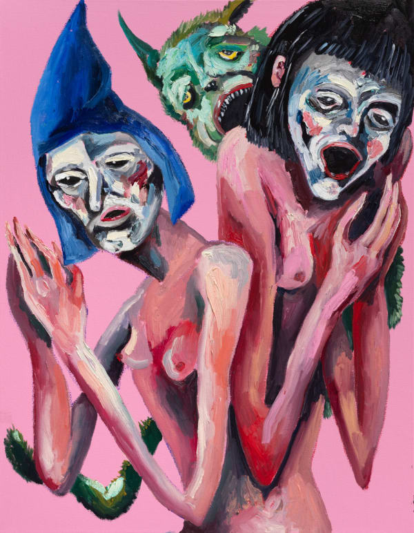 Dominique Cheminais Felice Splits in Two, 2023 90 x 70 Oil on canvas