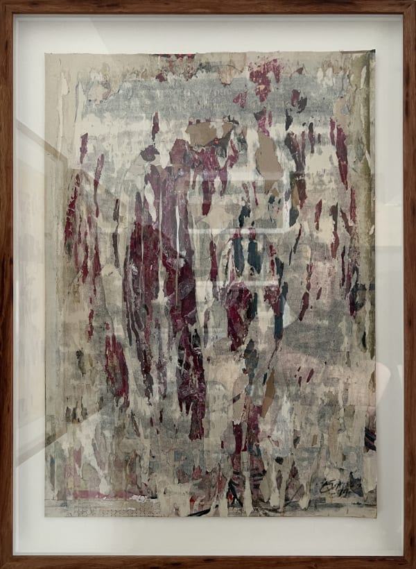 Evans Mutenga Untitled 11, 2019 67 x 50.5 x 3.5 cm Found paper and ink