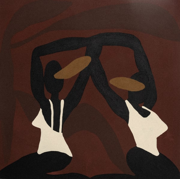 Lulama Wolf Is this still life? IV (amandla amakhulu), 2022 120 x 120 cm Acrylic and sand on canvas