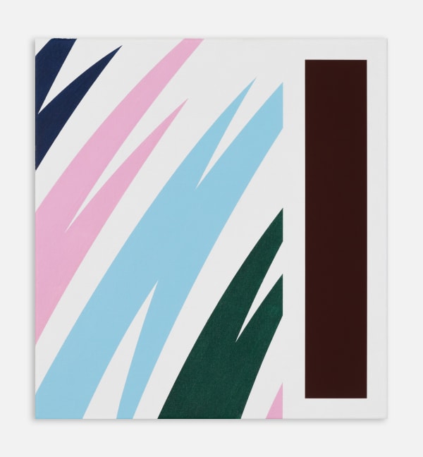 Thomas Wachholz Untitled, 2022 40 x 37 x 2.5 cm Acrylic and red phosphorus on canvas