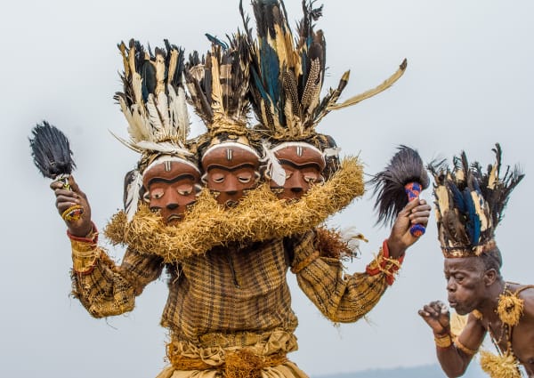 Carol Beckwith and Angela Fisher, Pende Gimbombi Mask, Gungu, DR Congo, 2014