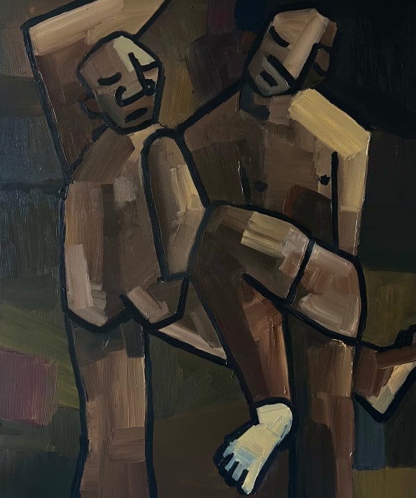 Mmangaliso Nzuza Dance Away, 2023 120 x 100 cm Oil on Canvas
