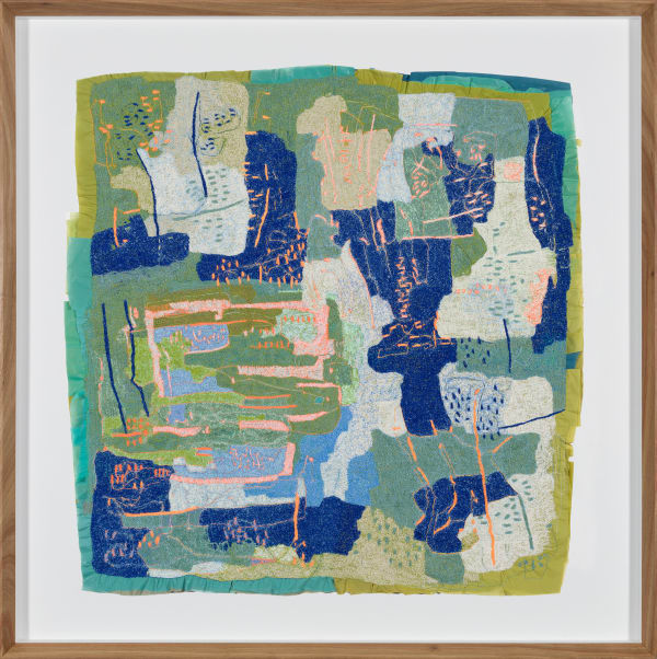 Amy Rusch, Sedimentary Wayfinding (process 4), 2024