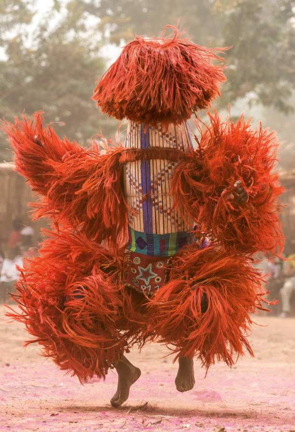 Carol Beckwith and Angela Fisher, Raffia Harvest Mask, Burkina Faso, 2014