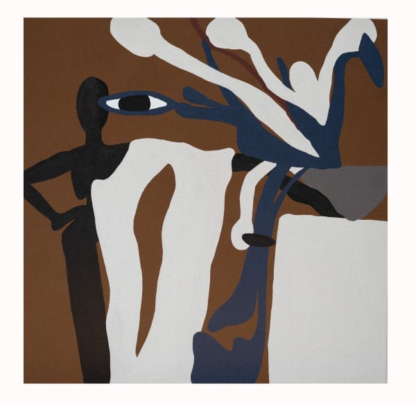 Lulama Wolf Reacquainted with my Limbs, 2023 180 x 180 cm Acrylic and sand on canvas