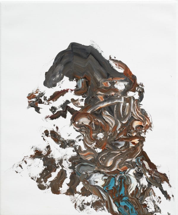 Maggi Hambling Politician I, 2018 oil paint on canvas 30.5 x 25.5 cm