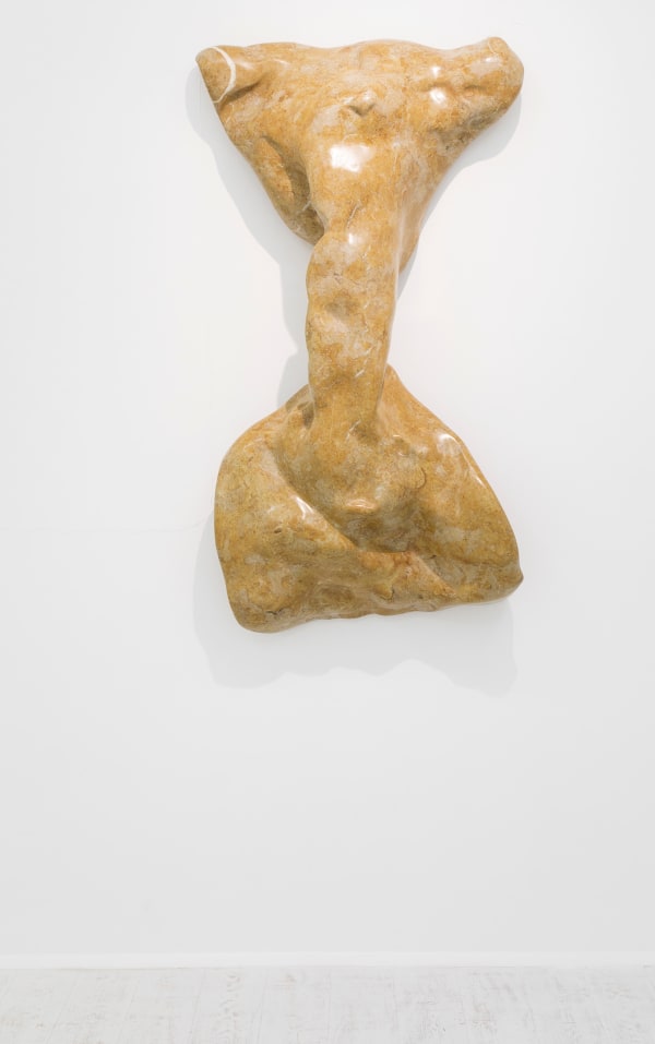 Lynda Benglis Untitled (Torsos), 2015-2016 Giallo Reale marble 139 x 76 x 20 cm