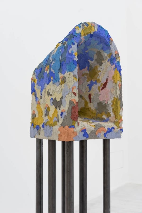 Edoardo Piermattei Patroni, 2017 Colored concrete on wood 44 x 30 x 31 cm