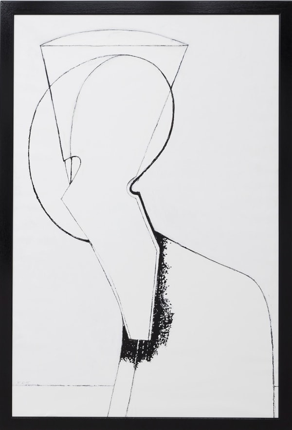Klaus Rinke Der Egyptomane, 2016 Oil on canvas 244 x 144 cm
