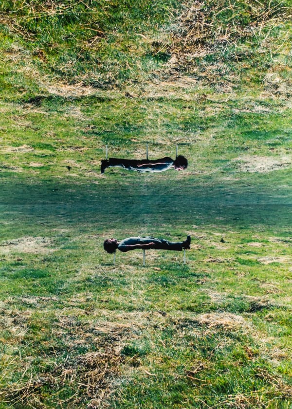 Klaus Rinke, Sich von der Schwerkraft befreien, Arnheim Holland, 1971