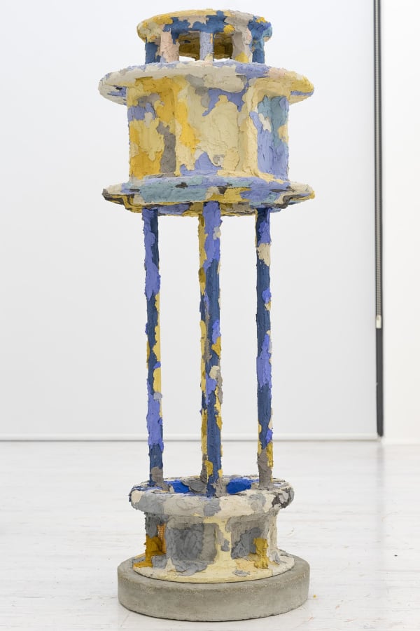 Edoardo Piermattei Patroni, 2017 Colored concrete on wood 110 x 44 x 44 cm