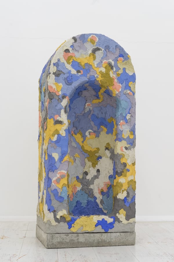 Edoardo Piermattei Patroni, 2017 Colored concrete on wood 79 x 36 x 26.5 cm