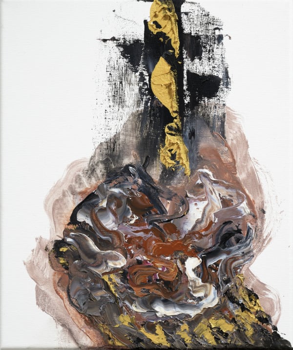 Maggi Hambling Pressured, 2018 oil paint on canvas 30.5 x 25.5 cm
