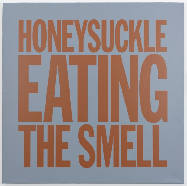 John Giorno - HONEYSUCKLE EATING THE SMELL, 2017