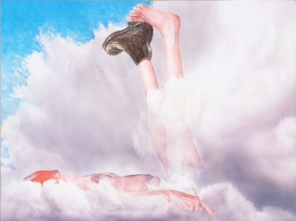 Robert Feintuch Red-Faced, 2012 Polymer emulsion on honeycomb panel 30.5 x 40.6 cm