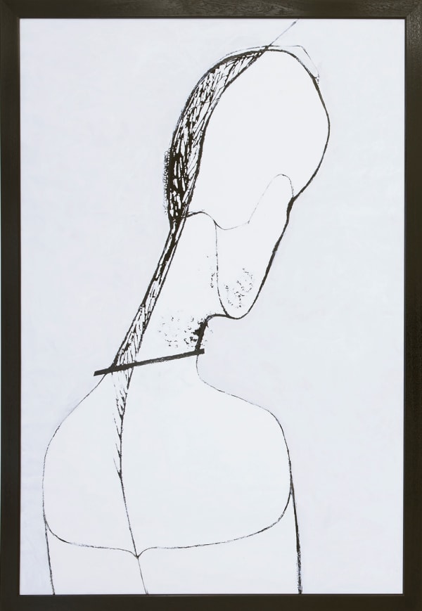 Klaus Rinke He is searching inward, 2016 Oil on canvas 214 x 144 cm