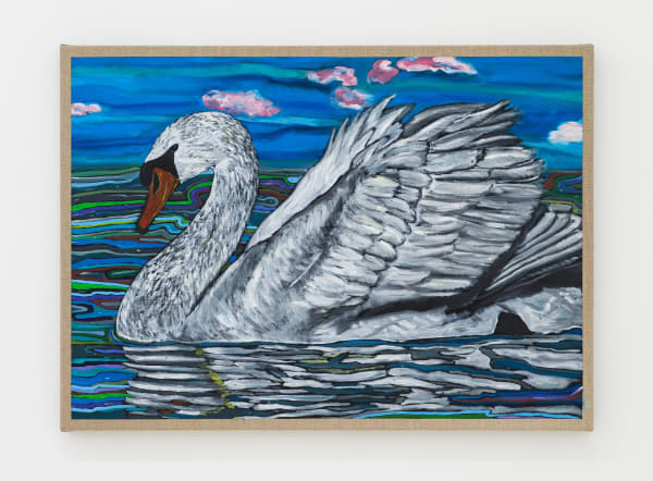 Matteo Callegari Untitled (Cygnus Olor), 2020 Oil on indian linen 86.3 x 66 cm