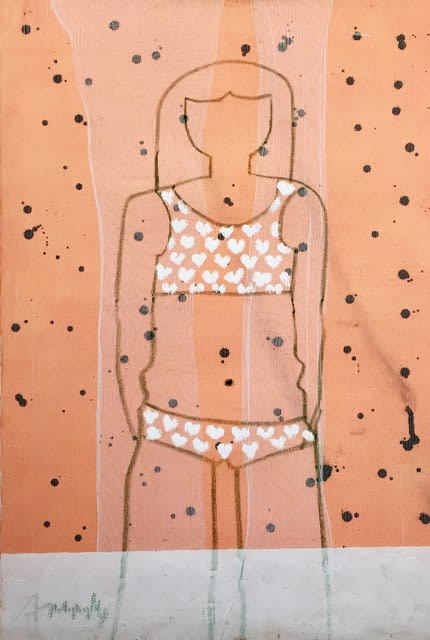 Ania Gonzalez, Bather Series No. 2 (Tangerine), 2017