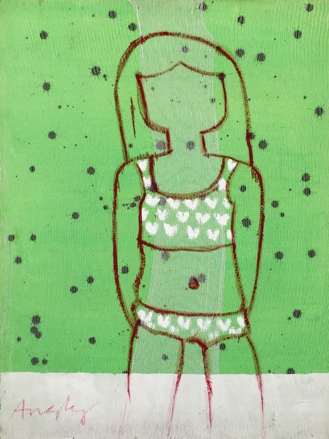 Ania Gonzalez, Bather Series No. 15 (Green), 2017