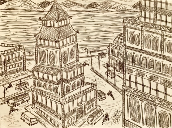 Damian Valdes Dilla, Cityscape No. 2, 2017