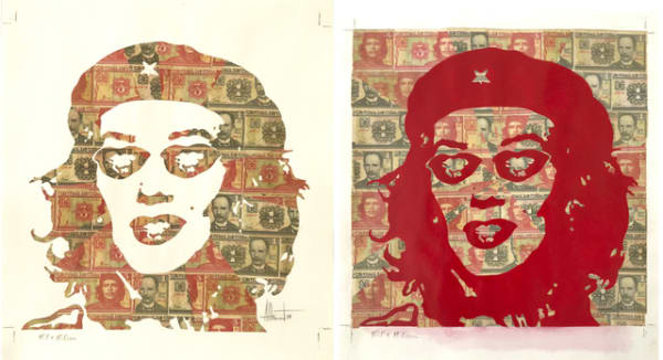 Adrian Rumbaut, Positive & Negative (Shades), 2018, Diptych, 2018