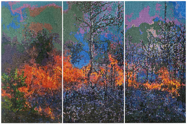 Dionnys Matos, Landscape of a Burning Forest, 2022