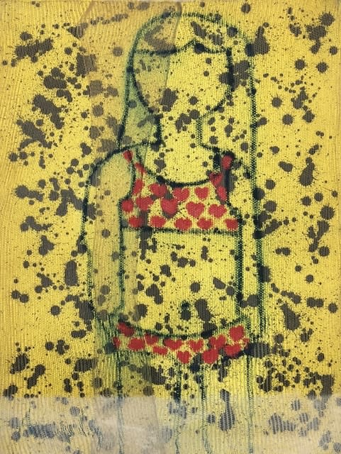 Ania Gonzalez, Bather Series No. 9 (Yellow Spots), 2017